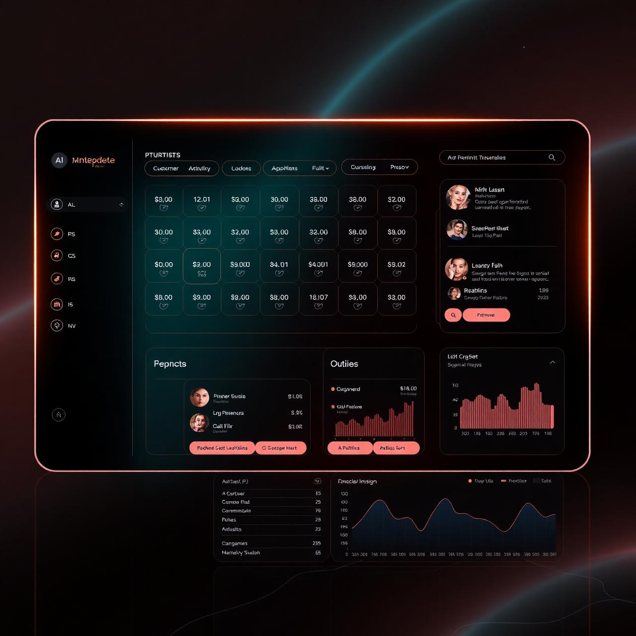 Priyanka Makeover AI booking agent dashboard view